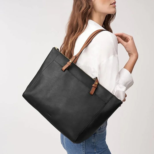 Vogue Leather Tote Bag for Women's Laptops