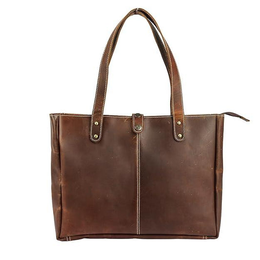 Authentic Hunter Leather Tote Bag