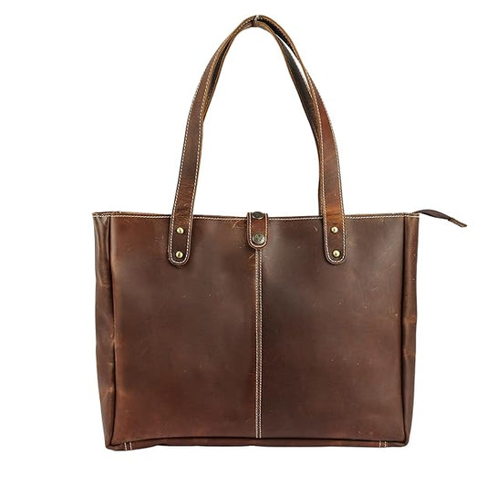 Authentic Hunter Leather Tote Bag