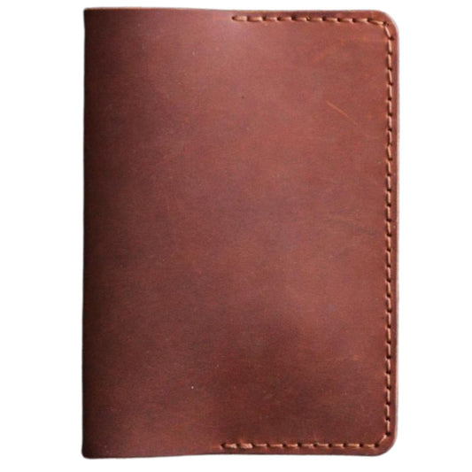 Brown Leather Passport Holder Travel Wallet Case