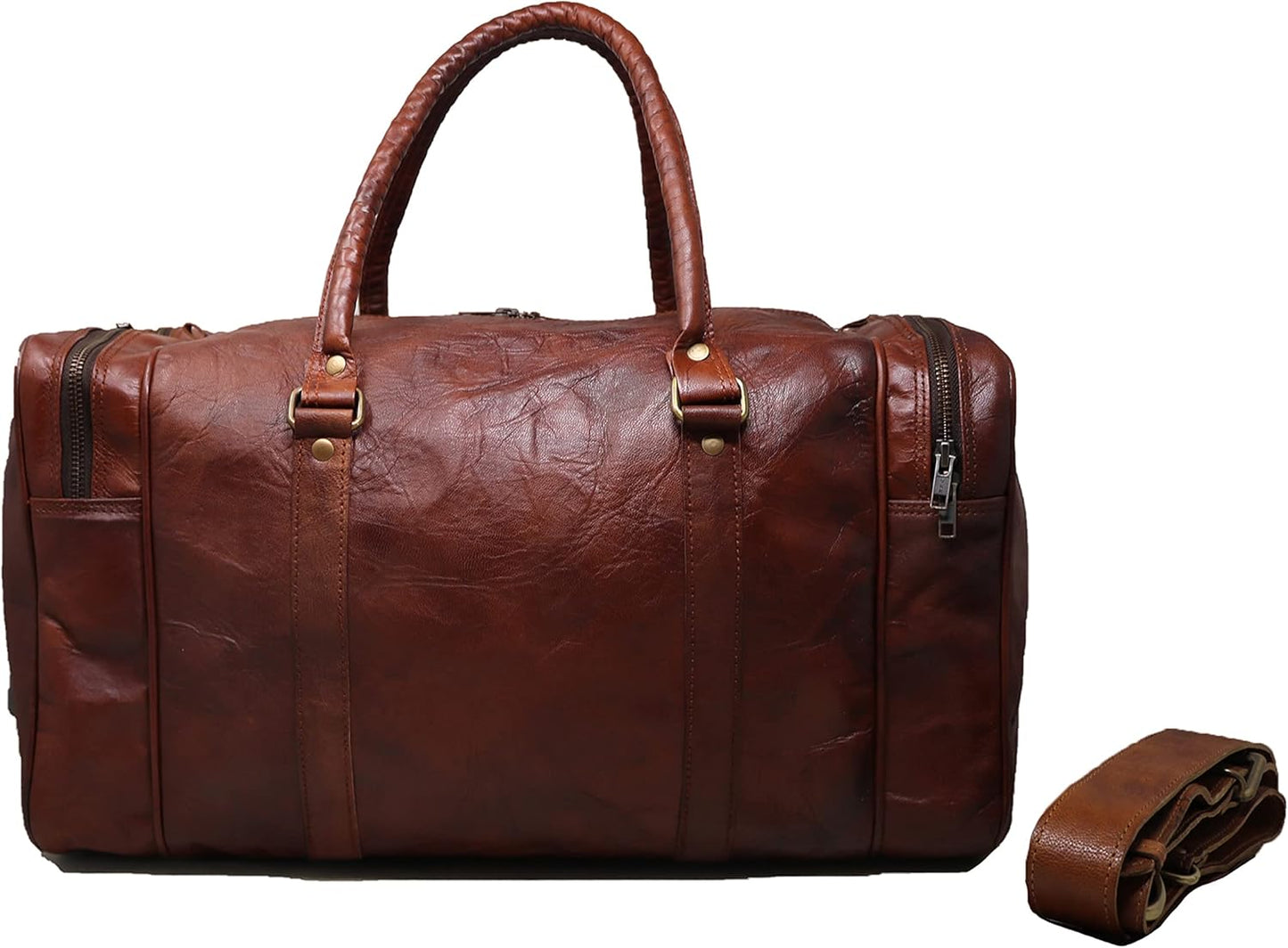 Classic Voyager Leather Duffle Bag