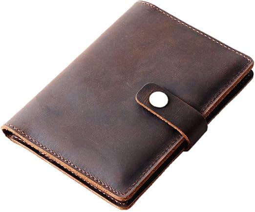 Coffee Brown Genuine Leather Passport Cover
