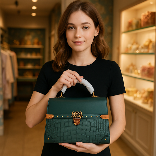 Elegant Bloom Handheld Shoulder Crossbody Bag