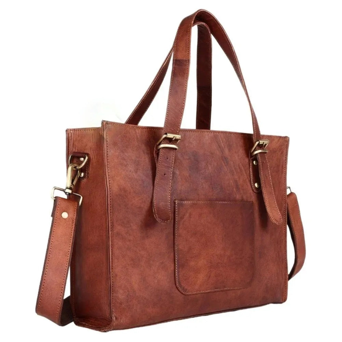 Eminent Leather Laptop Tote Bag montexoo
