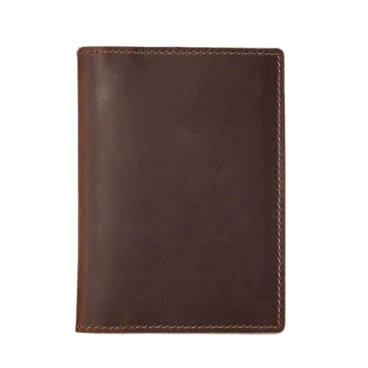 Genuine Leather Passport Holder Wallet – Brown