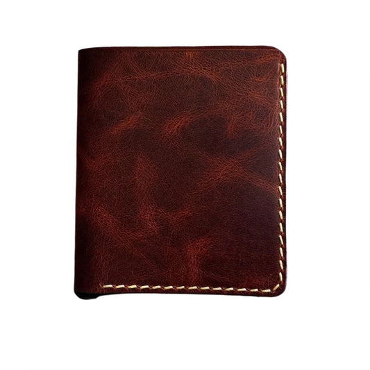 Leather Bifold Wallet with 6 Card Slots