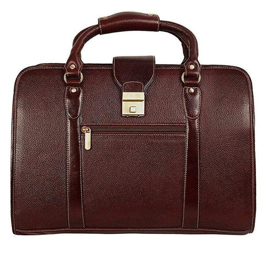 Leather Laptop Briefcase Bag for Men Office