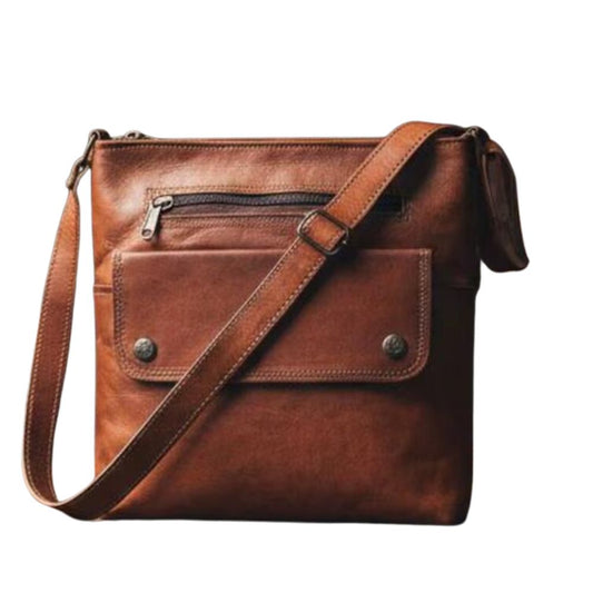 Men’s Vintage Handmade Leather Crossbody Bag
