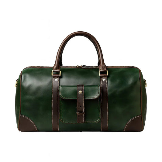 Montexoo TrailX Men’s Leather Travel Duffle Bag – Green
