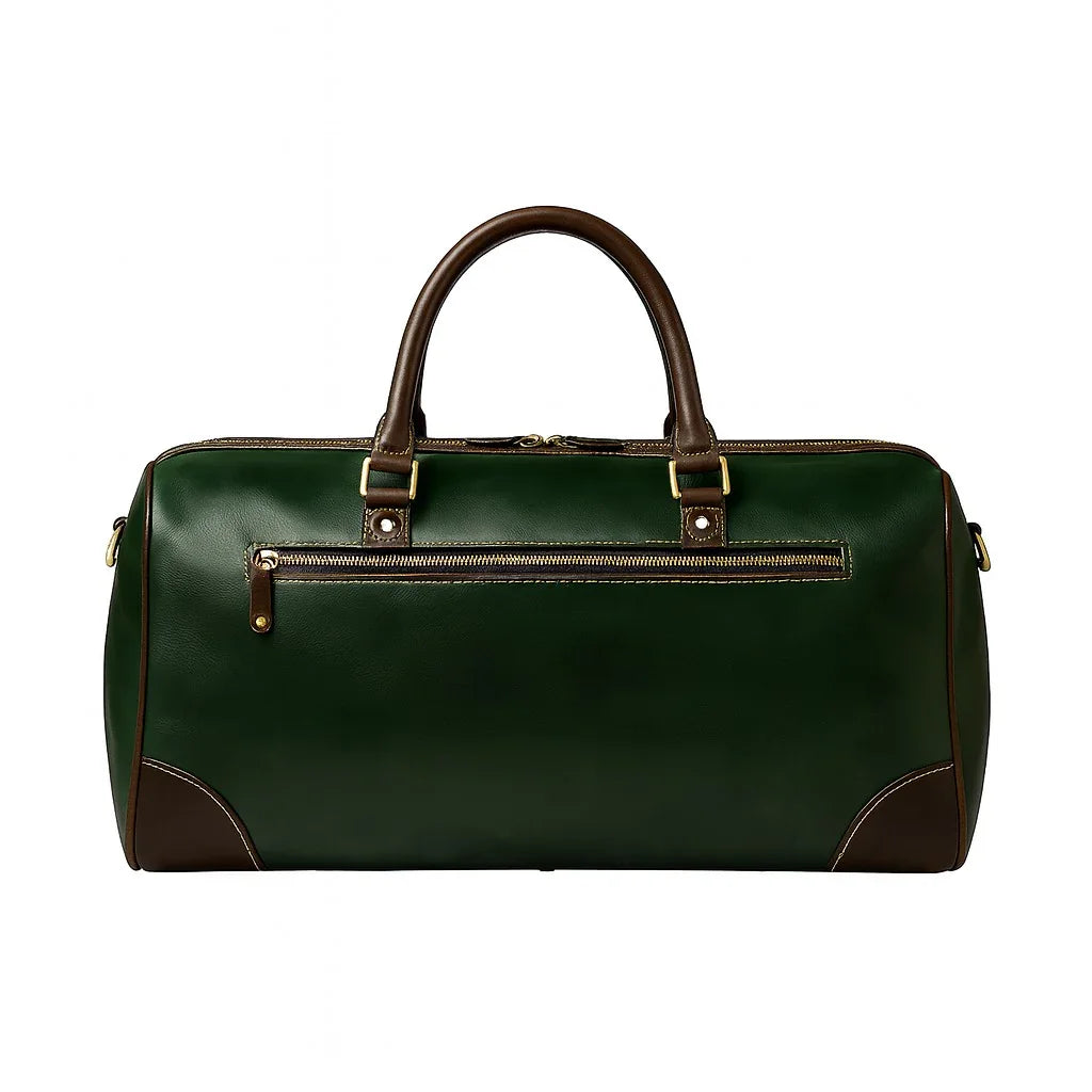 Montexoo TrailX Men’s Leather Travel Duffle Bag – Green