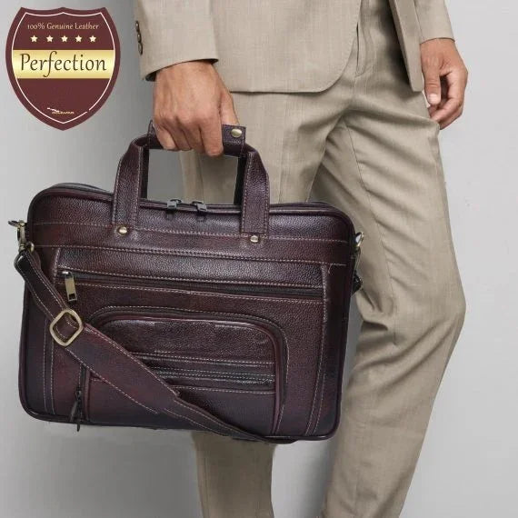 Premium Authentic Genuine Leather Laptop Bag