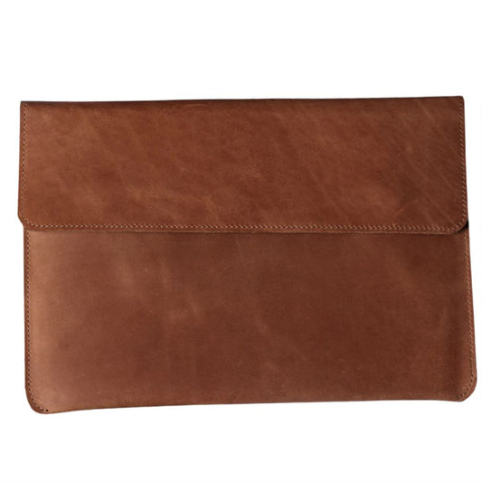 Premium Slim Leather MacBook Case – Brown