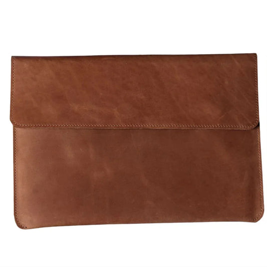 Premium Slim Leather MacBook Case – Brown