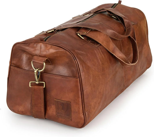 Premium Genuine Leather Duffle Bag
