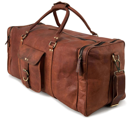 Vintage Duffle Weekender Shoulder Bag Men's