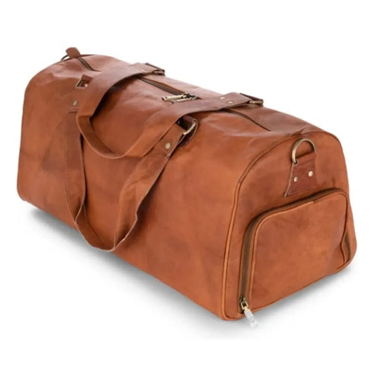 Vintage Brown Elite Travel Duffel Bag