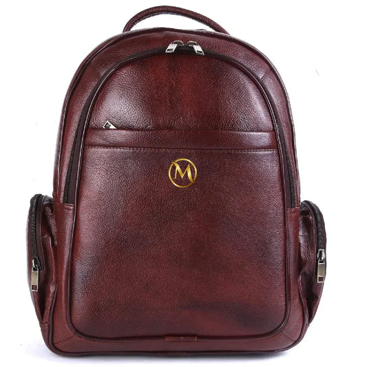 Genuine Leather Backpack Shoulder Travel Bag Unisex