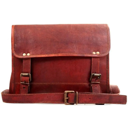 Genuine Small Leather Messenger Bag Women's