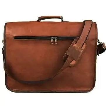 Genuine Vintage Leather Messenger Bag For Office