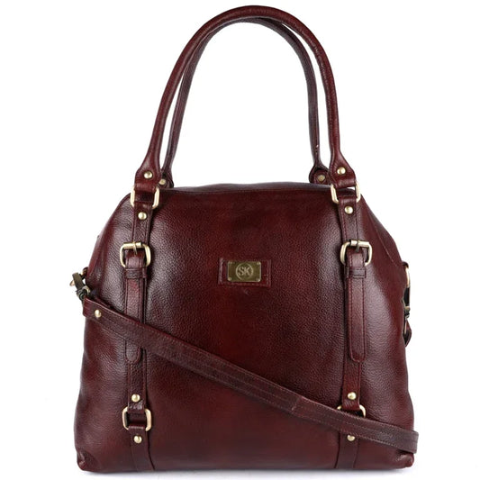 Leather Handbag for Women with Adjustable Strap