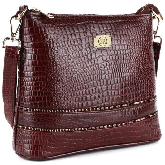 Leather Handbag with Adjustable Strap