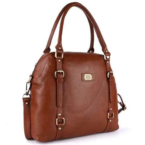 Leather Satchel Shoulder Tote Ladies Bag