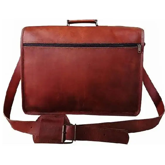 Leather Shoulder Briefcase Messenger Bag