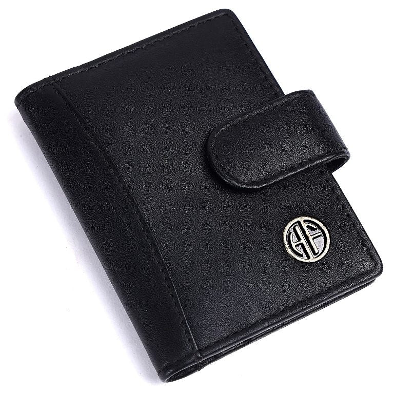 Leather Unisex Card Wallet Black Montexoo montexoo
