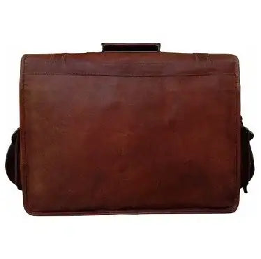 Vintage Leather Briefcase Sling Bag