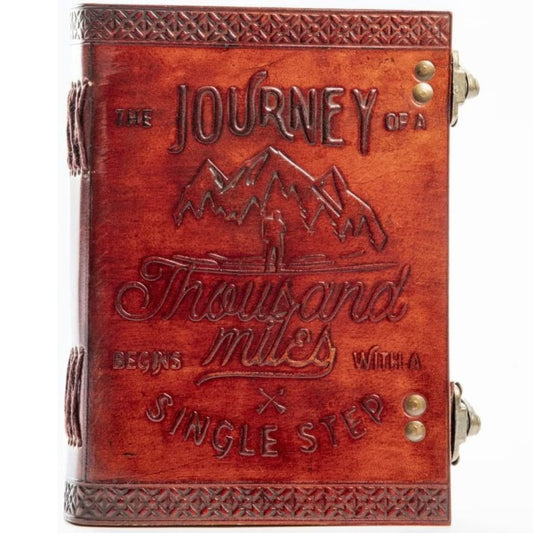 Vintage Leather Journey Thousand Miles Journal