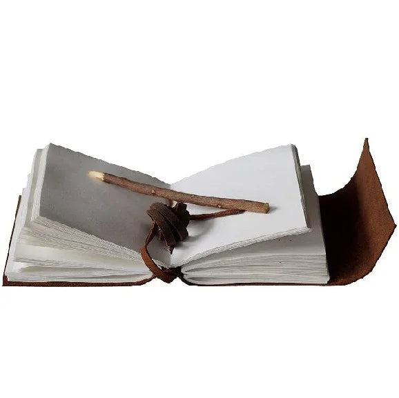 Wolf Leather Journal Embossed Bound Notebook