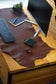 Brown Full-Grain Leather Desk Mat