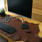 Brown Full-Grain Leather Desk Mat