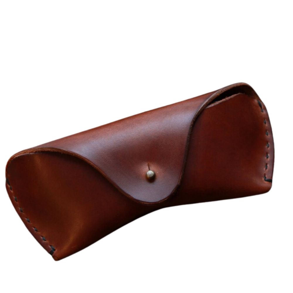 Classic Genuine Leather Glasses Case