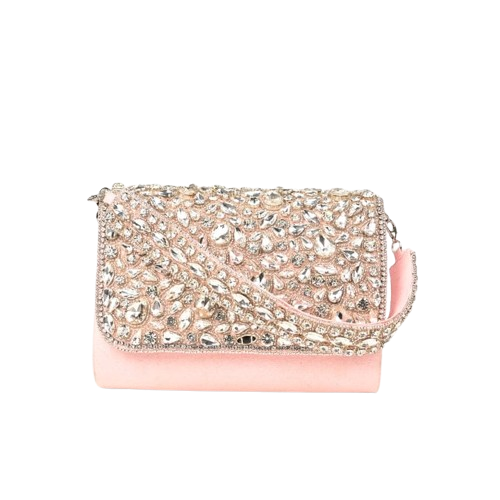 Crystal Bridal Clutch & Sling bag