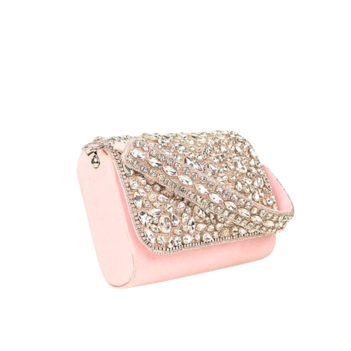 Crystal Bridal Clutch & Sling bag