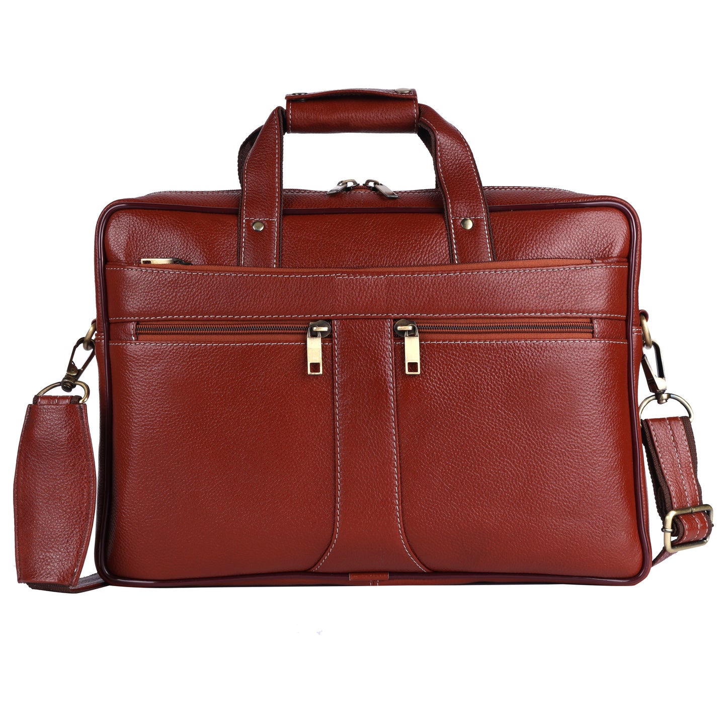 Genuine Bombay Brown Leather Men's Messenger Bag