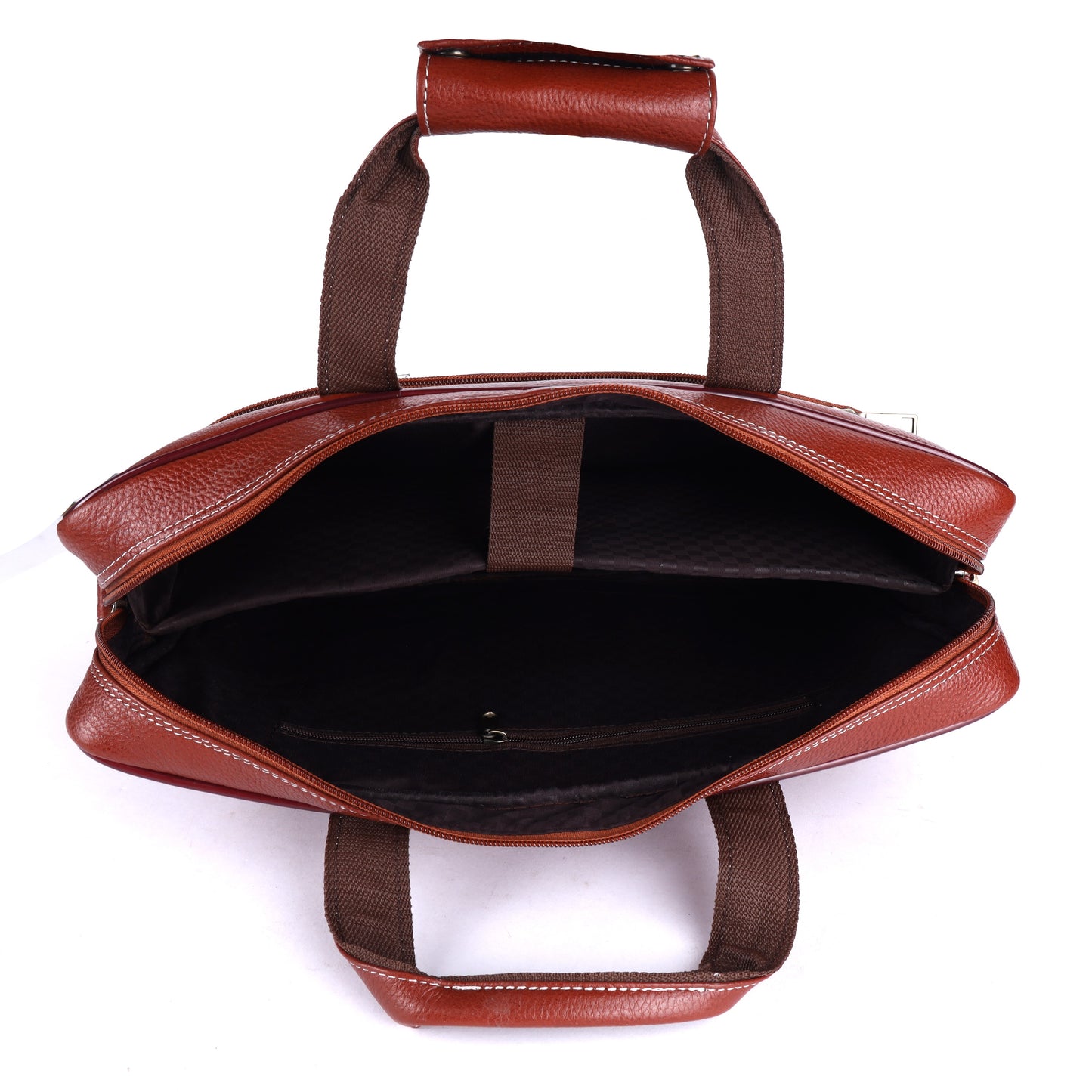 Genuine Bombay Brown Leather Men's Messenger Bag