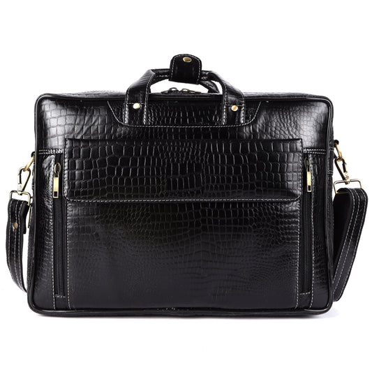 Genuine Leather Black Premium Messenger Bag