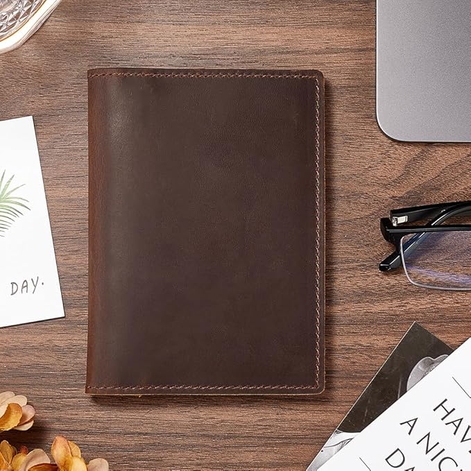 Genuine Leather Passport Holder Wallet – Brown