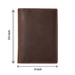 Genuine Leather Passport Holder Wallet – Brown
