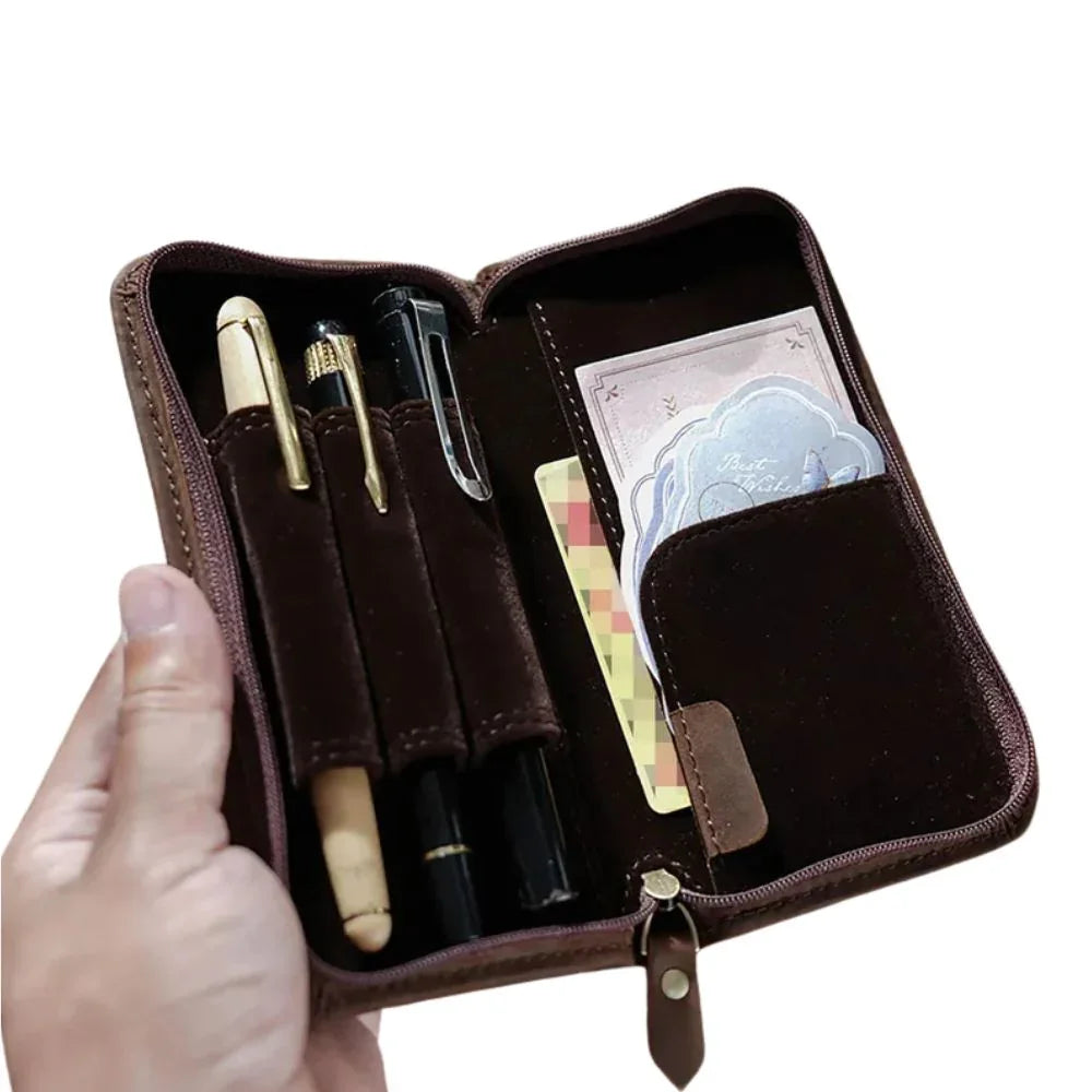 Genuine Leather Pen Case – Fountain Pen Organizer