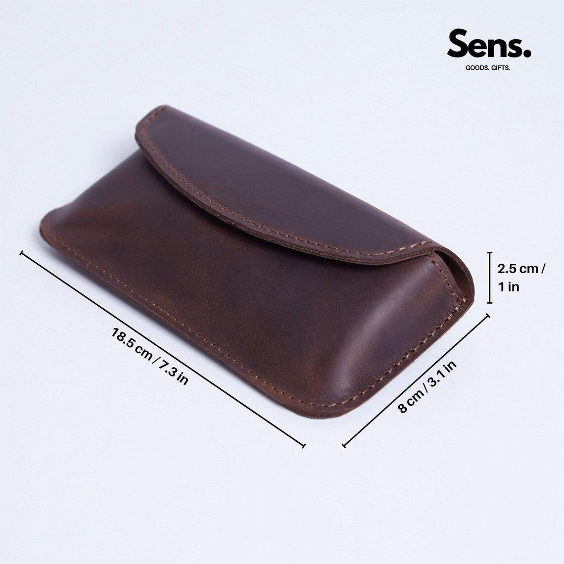 Genuine Leather Vintage Sunglasses Case