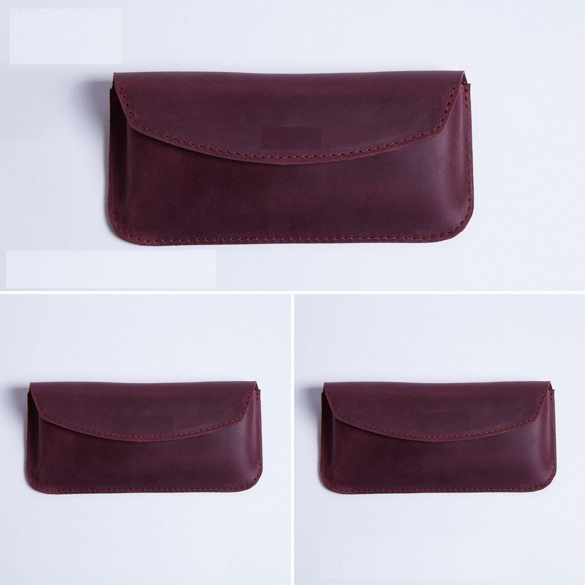Genuine Leather Vintage Sunglasses Case