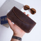 Genuine Leather Vintage Sunglasses Case