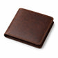Genuine Leather Full Grain Slim Wallet for Men in Brown Color with Minimalist Design and Card Slots