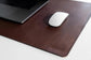 Genuine Leather Slim Brown Desk Mat Office Desk Pad