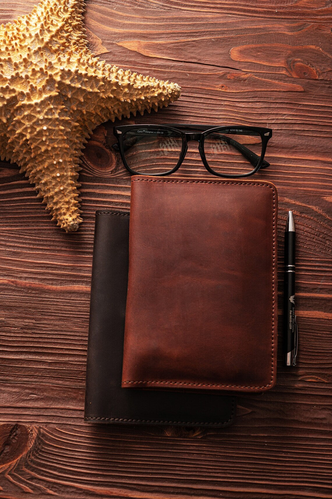 Handcrafted Genuine Leather Passport Wallet