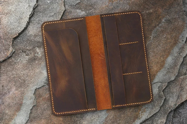 Handcrafted Genuine Leather Passport Wallet