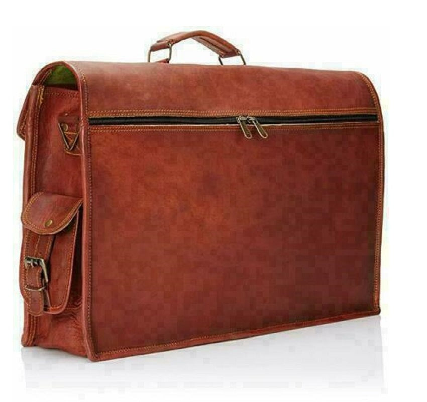 Handmade Brown Vintage Leather Messenger Bag